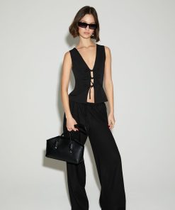 Drawstring Wide-Leg Pants