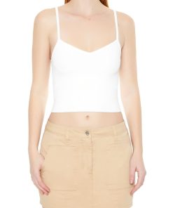 Sweater-Knit Cropped Cami