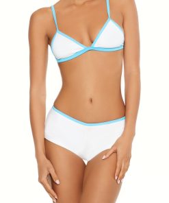 Essentials Contrast Binded Triangle Bikini Top